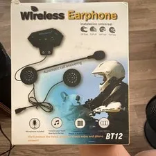 New Motorcycle Helmet Headset Wireless Bluetooth Headphone Speaker BT-12
