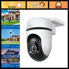 1080P Outdoor Wi-Fi Security Camera, 360° Pan/Tilt, Motion Tracking, Night Visio