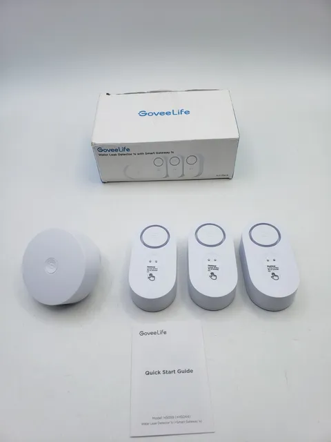 Govee Life Water Leak Detector 1s Smart Gateway 1s H5059 & H5044 - 1 + 3 Pack