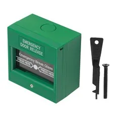 Emergency Exit Release Button, Resettable Break Glass Fire Door Button Alarm ...