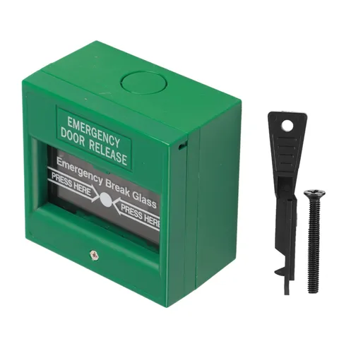 Emergency Exit Release Button, Resettable Break Glass Fire Door Button Alarm ...