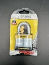BRINKS ProMax Security Commercial Grade Boron Steele Pad Lock 662-50091 NEW!