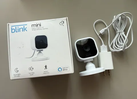 Blink Mini Indoor Plug-In Live HD Smart Security Camera