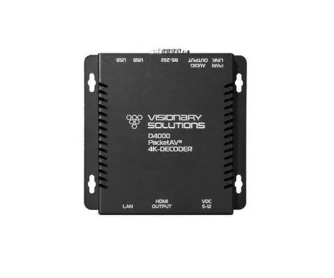 Visionary Solutions 4K UHD A/V Encoder Over IP Ultra-Low Latency PoE Video Wall