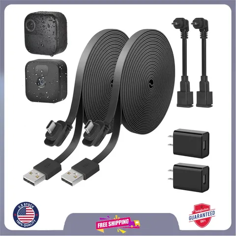 30ft Power Cable for Blink Outdoor 4, 3rd Gen, XT, XT2 Weatherproof 2 Pack