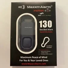 MaxxmAlarm InstAlert Eco Maxx 130 Decibel Keychain Personal Security Alarm