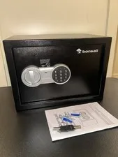 Bonsaii Safe Box With Electronic Keypad, Steel Security Lock Box With 2 Keys
