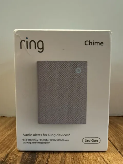 Ring Chime 3rd Gen Enhanced Audio Real-Time Alerts Home Security NEW In Box