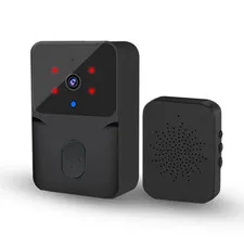 Wired-Free Smart Video Doorbell Camera with Two-Way Intercom, Night/Vision, Voic
