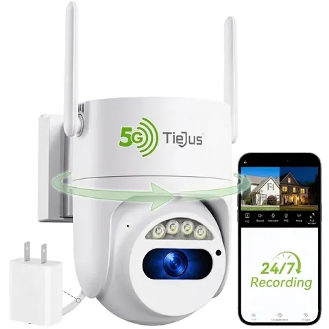 3MP Wired Security Camera Outdoor, 24/7 Recording 360 Auto Tracking