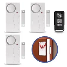 NO WIFI Window Door Alarm Set with Remote Control Dingdong Welcome Mode DIY Pair