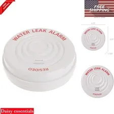Reusable Water Leak Alarm White Battery Powered Contact Sensor Home Safety