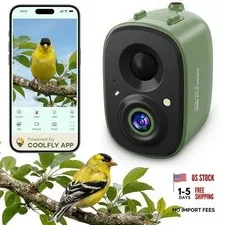 Smart Bird Camera Only for Bird Feeder/Bath/House, 2.5K UHD Birdwatching Live,