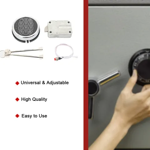 Safe Electronic Lock Safe Replacement Solenoid Chrome Keypad Home For Safe Box