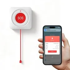Senior Safety Care Home Alarm System,WiFi Call Button for Call Button,Waterproof