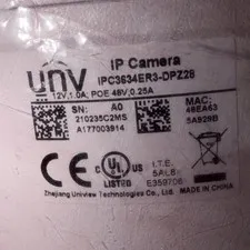 Uniview IPC3634ER3DPZ28 UNV 4MP Motorized Eyeball Network Security Camera