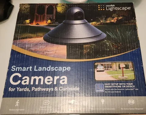 Novolink Lightscape Smart Landscape Camera Path Light with Camera, 1080P, Black