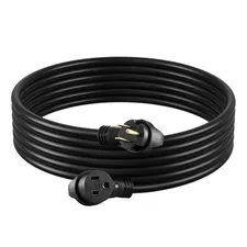 30-Amp Generator Extension Cord, 50 Foot, 250 Volts 7500 Watts Heavy Duty Power