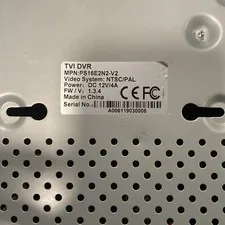 TVI DVR PS16E2N2 - 15 Channel 2TB Nvr Dvr Untested