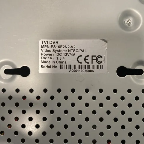 TVI DVR PS16E2N2 - 15 Channel 2TB Nvr Dvr Untested
