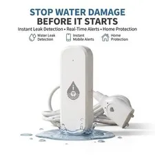 WiFi Water Leak Sensor Flood Detector Alarm Smart Home Water Leakage Alert Syste