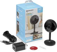 1080P Smart Wi-Fi Camera with Voice Control Requires 2.4 Ghz Black