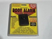 Body Alarm Personal Security Alarm, UP TO 2 HOURS CONTINUOUS SIREN