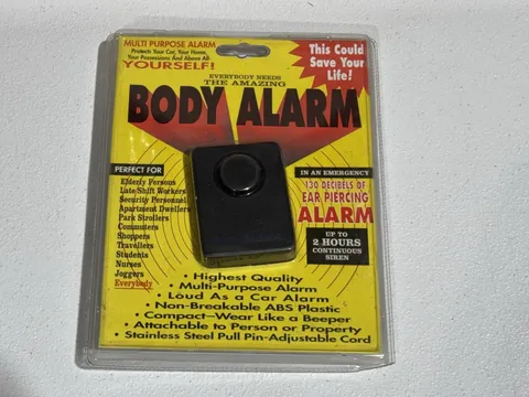 Body Alarm Personal Security Alarm, UP TO 2 HOURS CONTINUOUS SIREN
