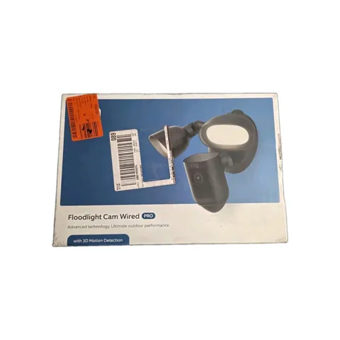 Ring Floodlight Cam Wired Pro 3D Motion Security Camera Black NEW SEALED