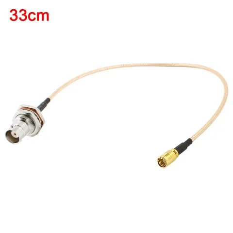 BNC Female to SMB Female Straight Jumper Pigtail RG316 Cable 33cm 13" Length