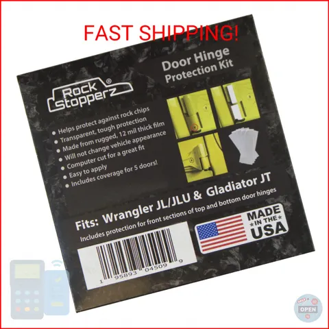 Rock Stopperz Door Hinge Protection Kit - Compatible with Jeep Wrangler JL/JLU/G
