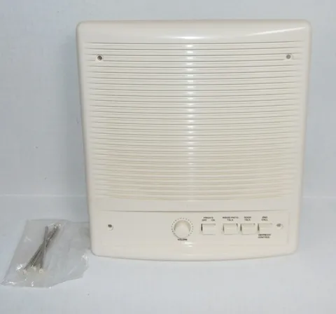 Nutone ISA-448L ISA-448 Radio intercom 8" Inside Speaker Biscuit Off White