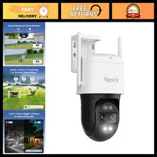 4K Dual-Lens PTZ WiFi Security Camera | 360° Auto Tracking, 6X Zoom, Color Night