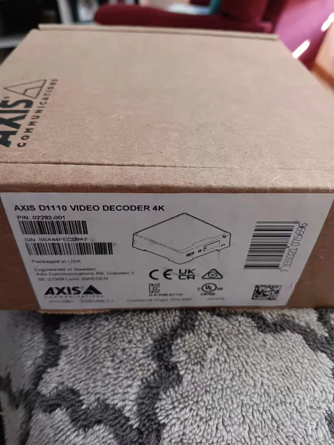 AXIS D1110 Video Decoder 4K P/N 02282-001 [SEALED] BRAND NEW