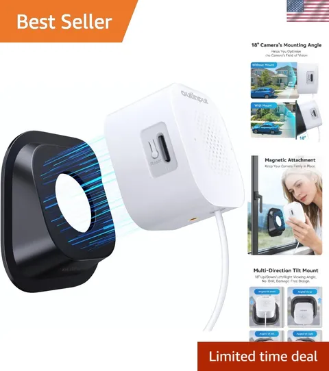Window Camera Mount Window Security Camera PC340, Direction 18 Degree, Adhesi...
