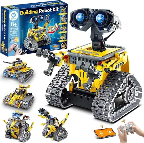Sillbird STEM Robot Building Kit with Remote Control Gifts for Boys 8-13