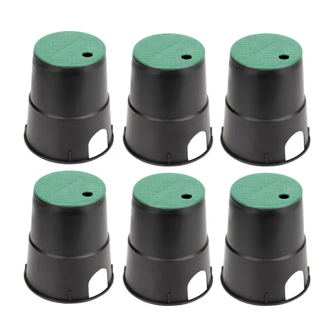 KVMORZE 6 Pcs Electrical Splice Box, 6'' Diameter Underground 6In 6Pcs, Black 