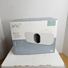 Arlo Pro 3 FB1001-100NAS Floodlight Indoor/Outdoor Security Camera - White