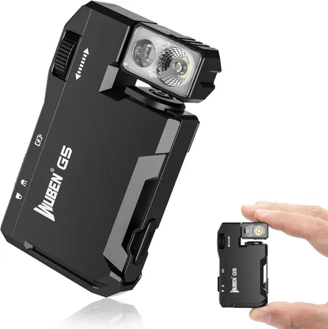 WUBEN G5 Rechargeable EDC Flashlight Mini Flat Pocket Light 400 Lumens Magnetic