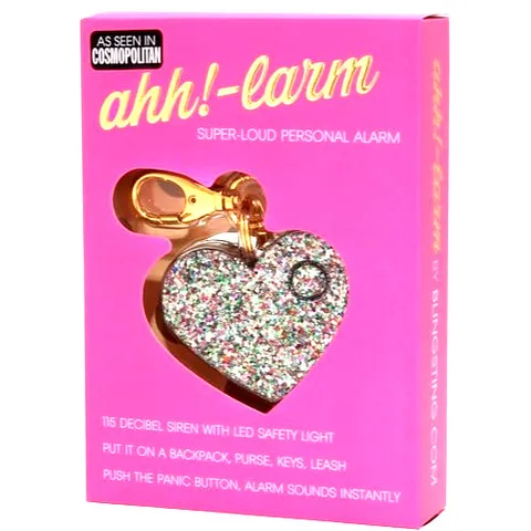 Bling Sting Ahh!-larm Personal Alarm Purse Charm with LED Light - Confetti