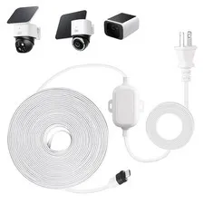 30FT Power Adapter Designed for eufy Security SoloCam S220/S340/S4/E30/E42, e...