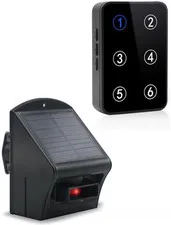 IGREEN Solar Driveway Alarm, Weather Resistant Outdoor Motion Sensor Alarm with