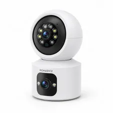 NomadVIZ IndoorCam E2 Dual Lens 4MP+4MP,  Two-Way Audio, Human Motion Detection