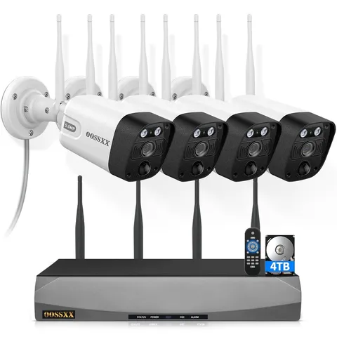 (2026 Update 120 Days Storage) Wireless WiFi Outdoor Security Camera System w...