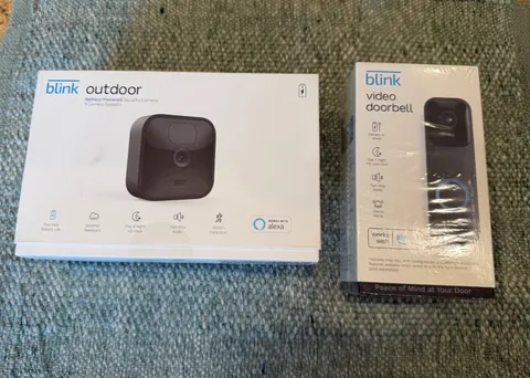 Blink Video Doorbell & Outdoor Security Camera w/ Alexa- NEW