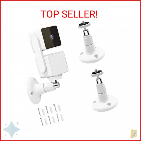 Highmoutain 2 Pack Wall Mount Compatible with Wyze Cam Pan V3, Indoor and Outdoo