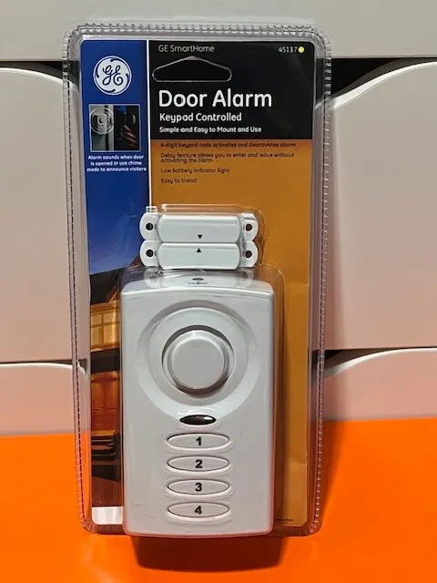 GE Deluxe Wireless Door Alarm or Chime Model 45117 Battery Operated New Box NIB