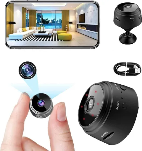 Mini Security Camera, A9 Mini Camera, 1080P HD WiFi Home Indoor Outdoor Camer...