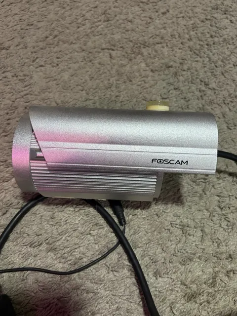 Foscam FI9805W Outdoor Wi-Fi Wired IP Bullet Security Camera, Silver