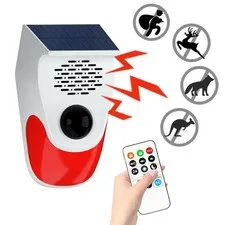 Outdoor Motion Sensor Noise Maker with 8 Replaceable Recording,Motion Detecto...